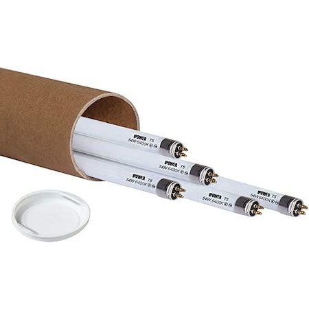 Ipower 4 FT 6400K T5 Fluorescent Grow Light Bulbs - Pack of 5, 5PK GLBULBT5L4K6400X5